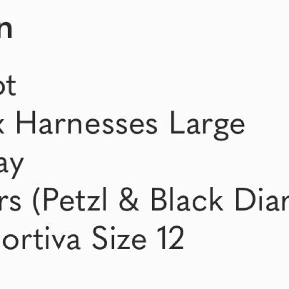 ON HOLD forClimbing Lot Arc’teryx Harnesses Petzl Belay Carbiners La Sportiva - Picture 11 of 11